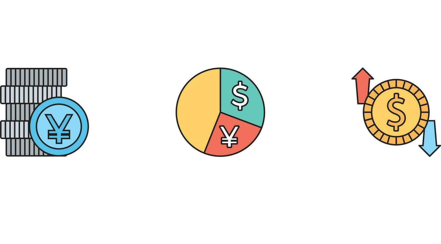Statistics, Banking and investment vector icon