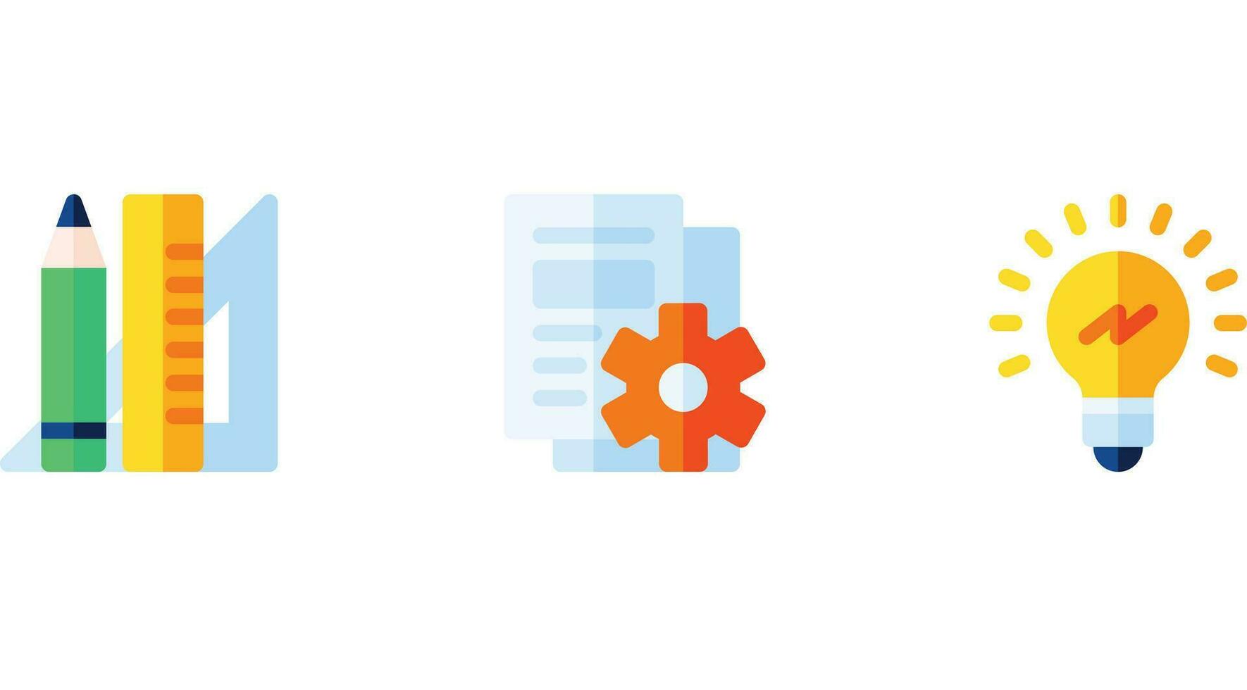 Design Thinking idea elements design icons vector