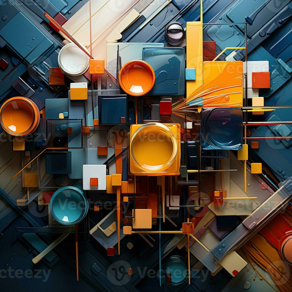 AI generated Colorful textured background vibrant pattern. Created with Generative AI photo