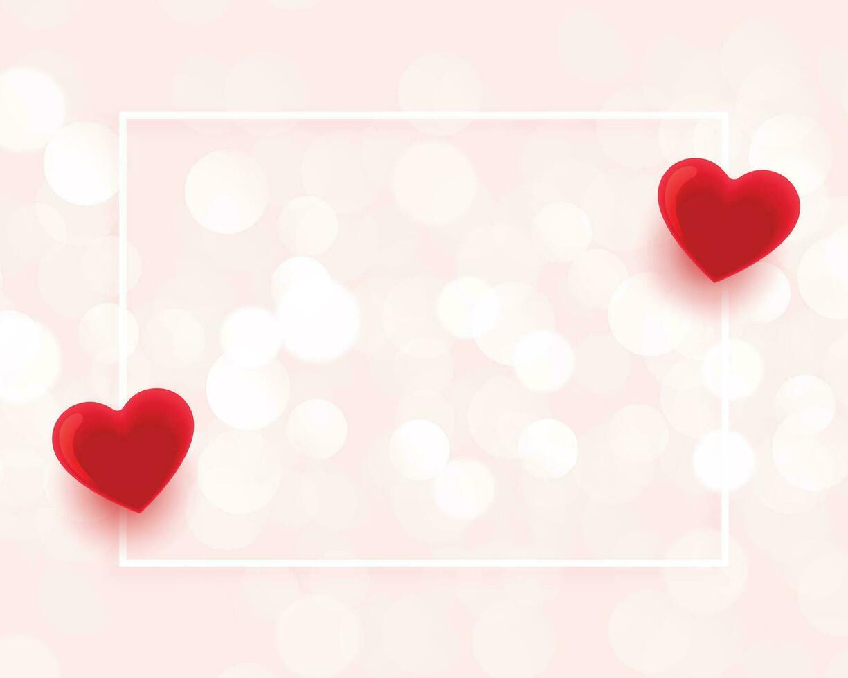 valentines day beautiful frame with text space vector