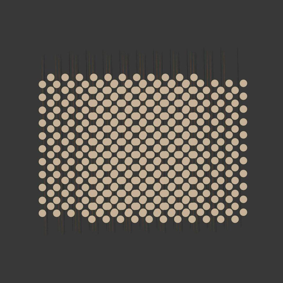 Illustration of a background with rows of circle dots. vector