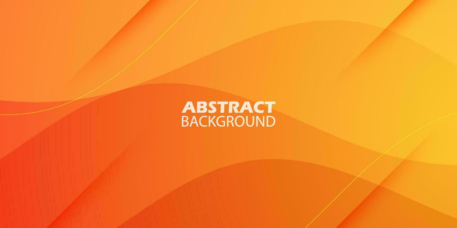 Abstract orange wave background with bright gradient color. Abstract geometric pattern simple background for banner, brochure, presentation design, and business card. Eps10 vector