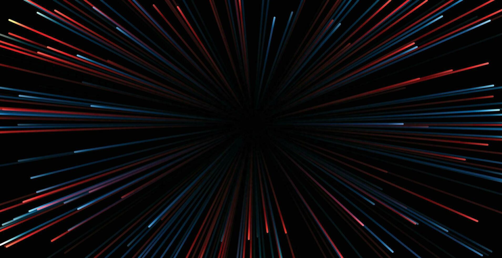 zoom light rays speed background vector