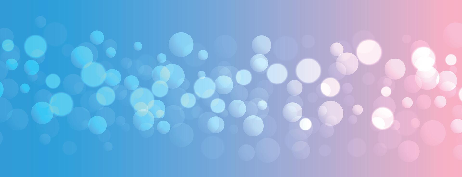 bokeh light effect on nice colors gradient background vector