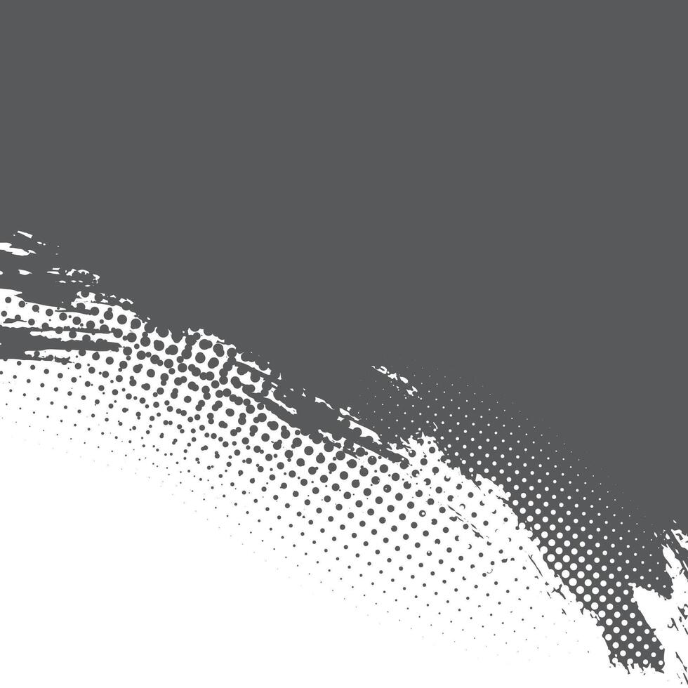 grunge halftone background in black and white color vector