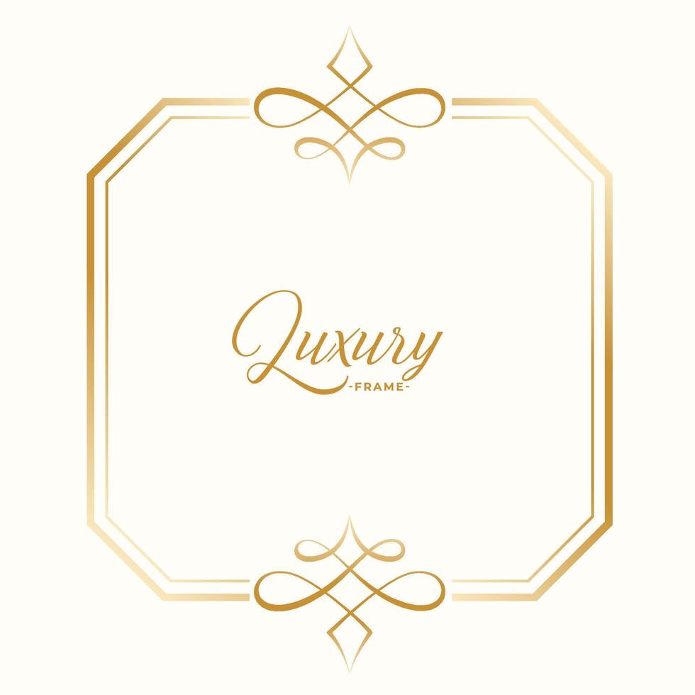 vintage royal frame design with text space vector