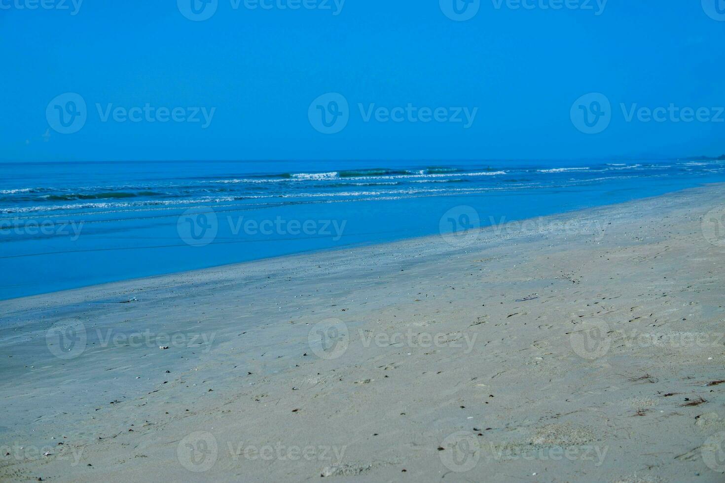 The sea beach in summer is very beautiful. photo