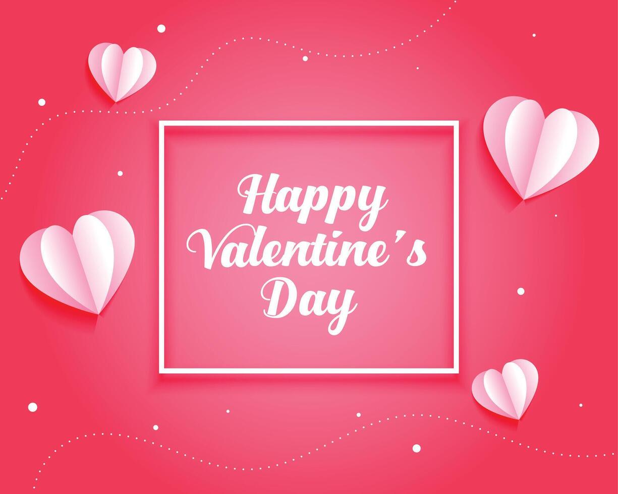 attractive valentines day greeting background design vector