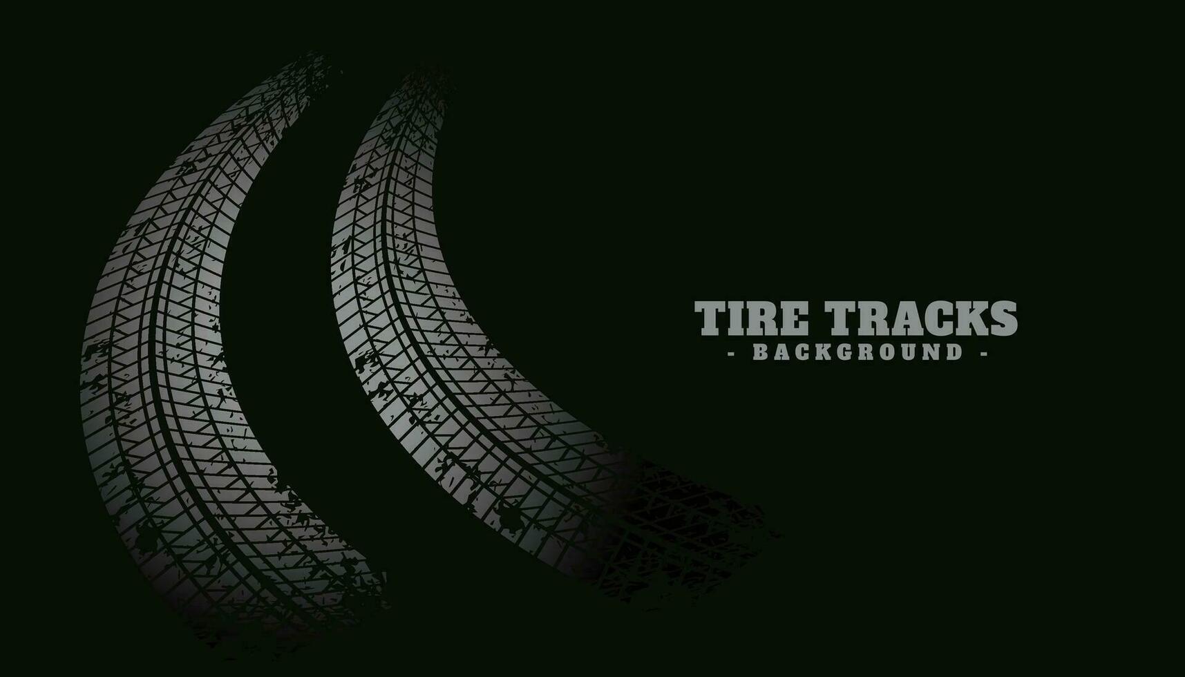 tire track print texture on black background vector