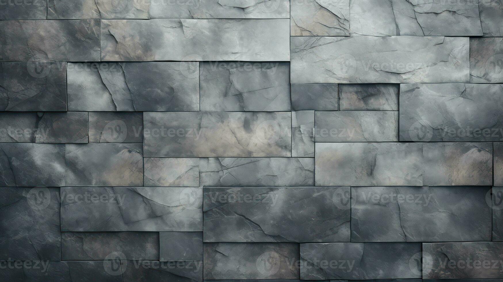 AI generated Grey grunge concrete wall texture abstract background. Generative AI photo