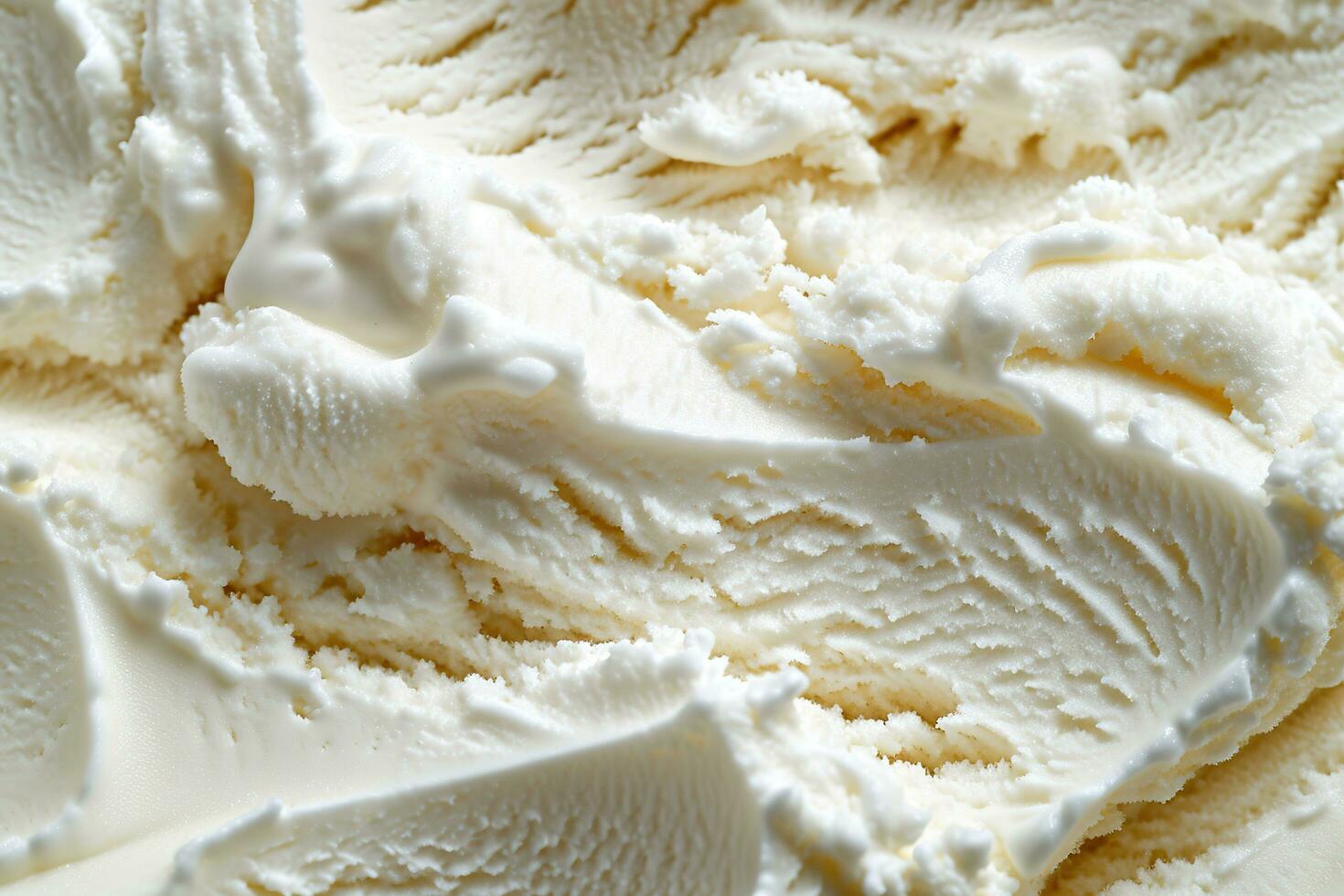 AI generated Close up of a vanilla ice cream for background and design. photo