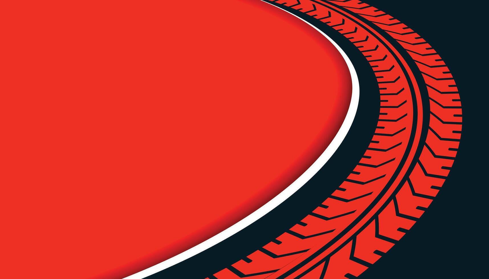 rojo fondo con neumático pista rueda impresión vector