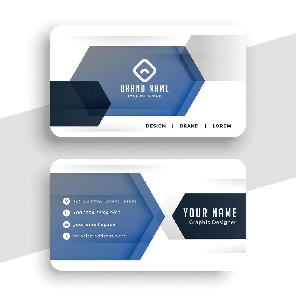 brand vising card professional design vector