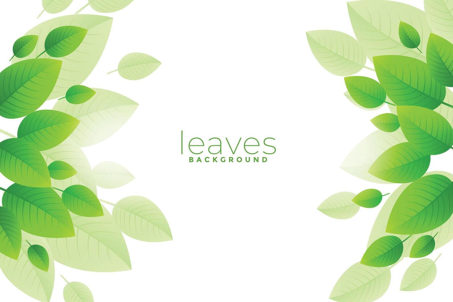 brillante verde hojas antecedentes diseño vector