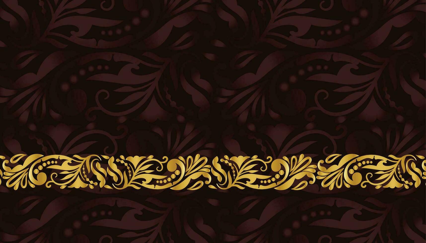 royal premium floral pattern golden background vector