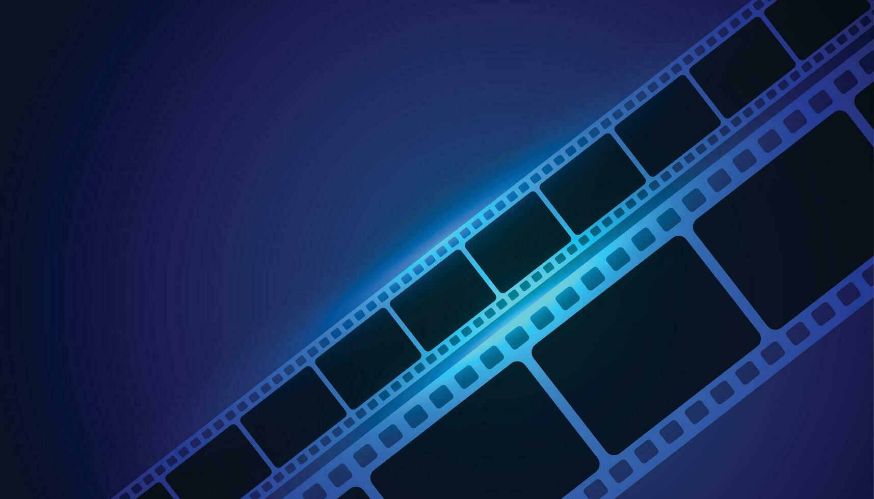movie film strip blue background vector