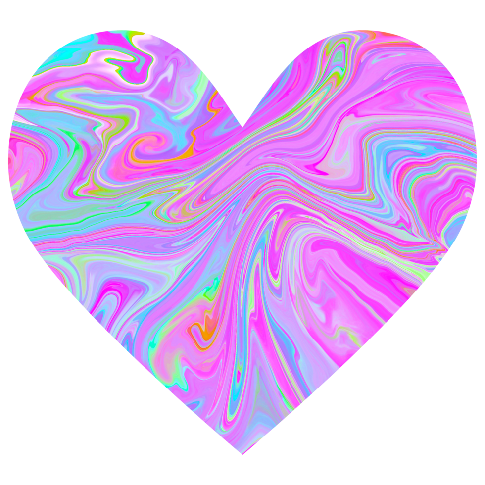 Blue shiny marble heart.Design for Valentines day png