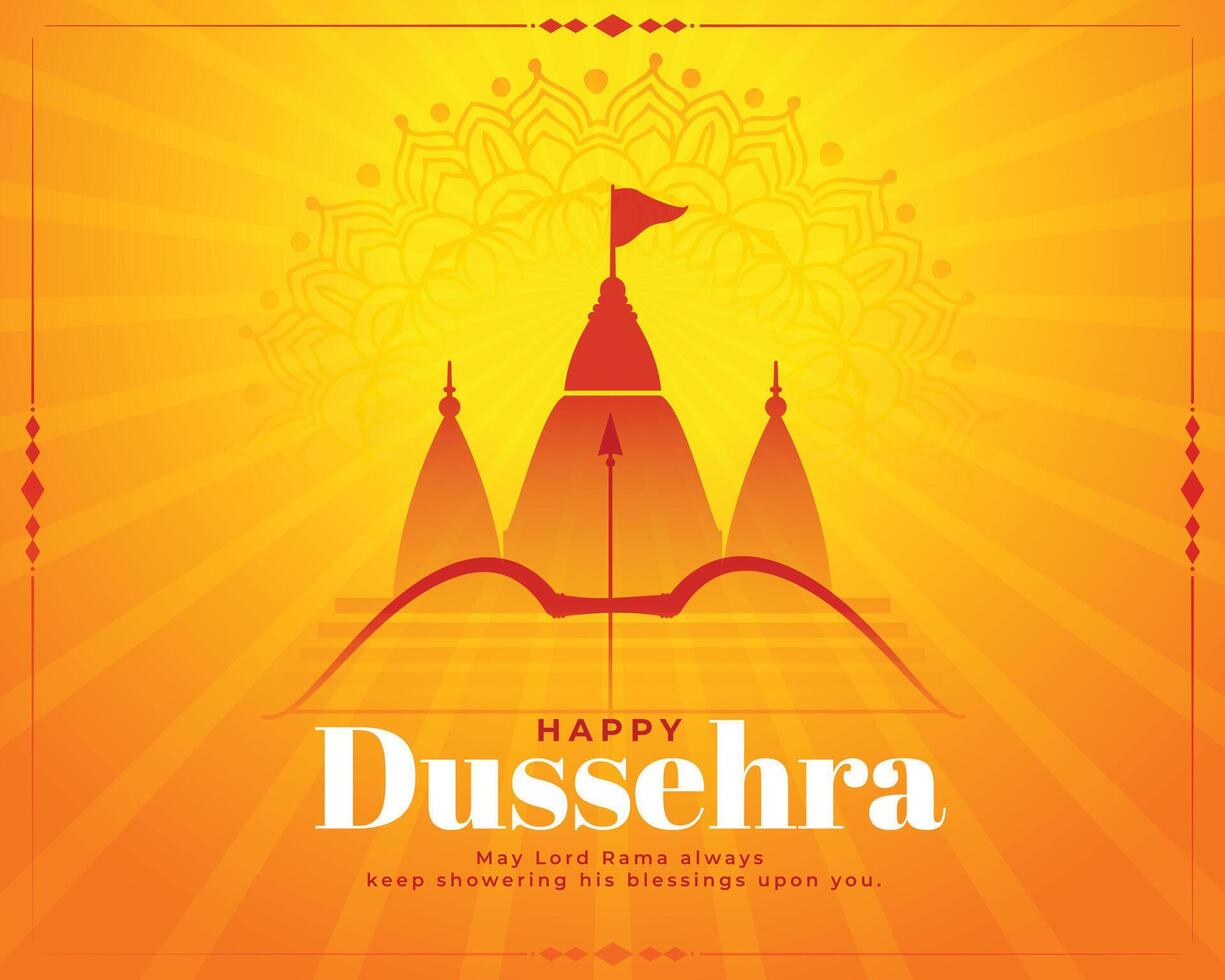 hindú festival de contento dussehra deseos antecedentes vector