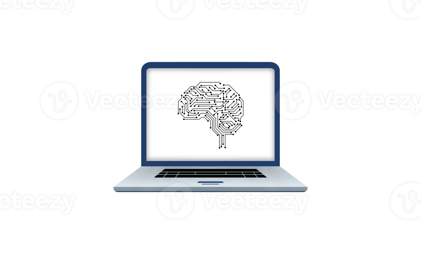 structure of brain Artificial Intelligence on network for working in the futuristic business, Marketing concept with artificial intelligence png