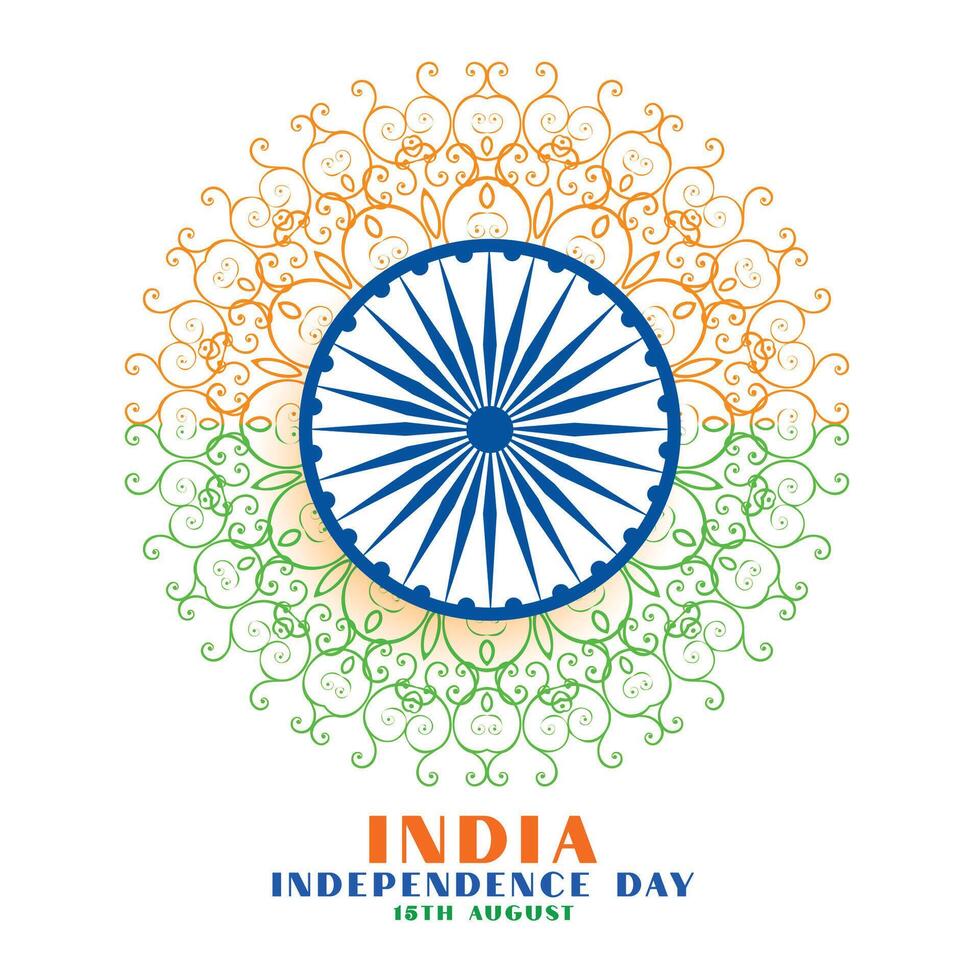 indian independence day creative background vector