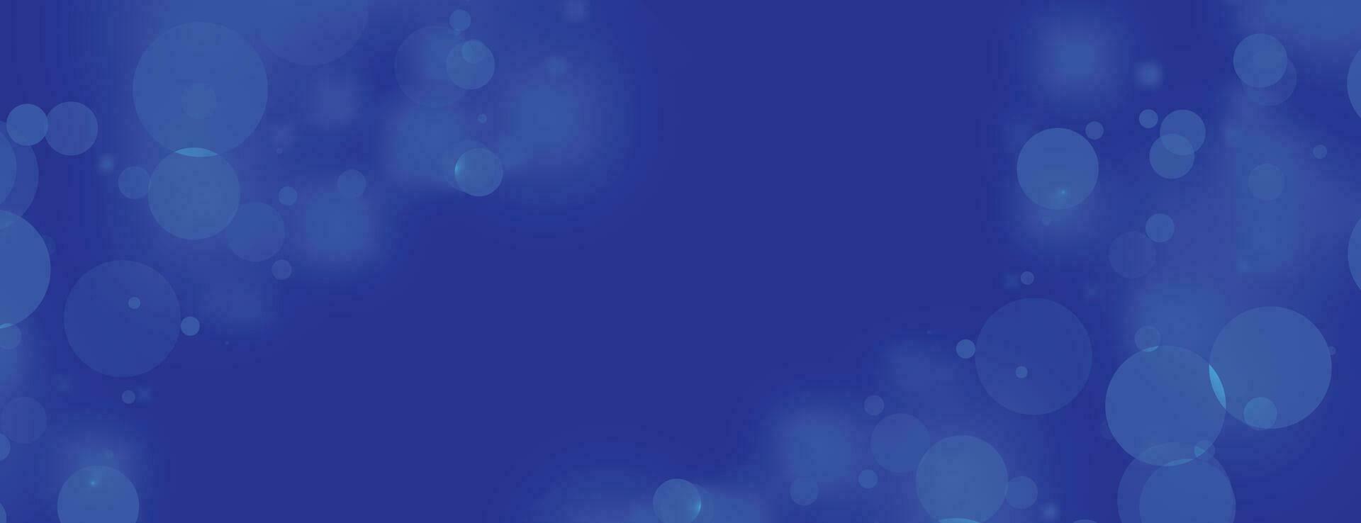 dark blue background with bokeh lights vector