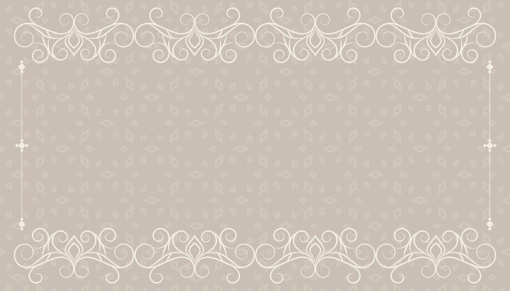 vintage floral background with text space vector