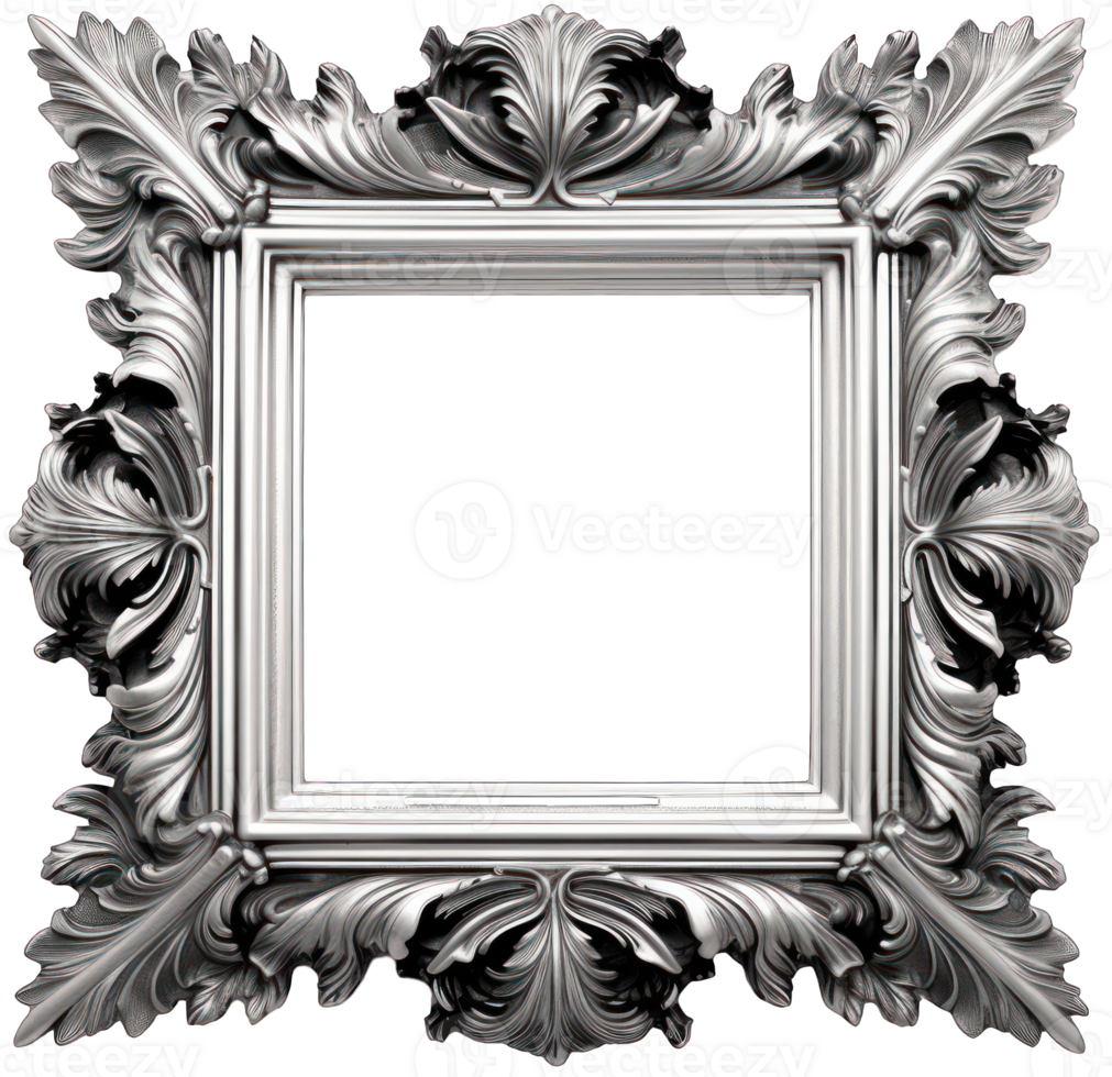 AI generated Vintage photo frame png