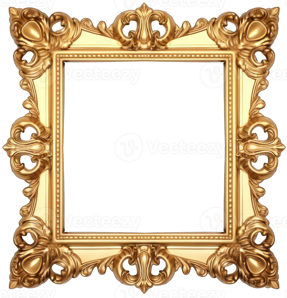 AI generated Vintage photo frame png