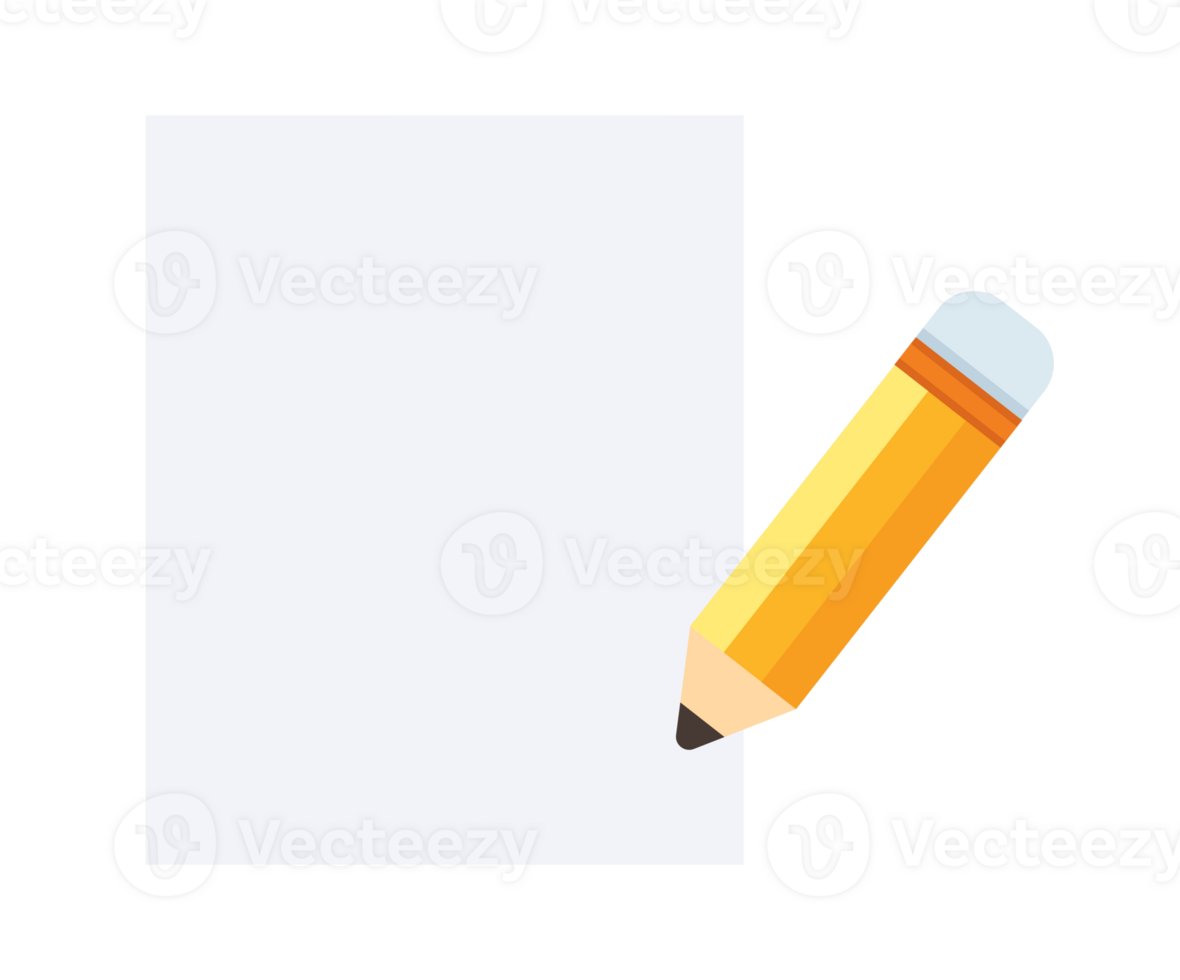 simple document icon. paper sheet and pencil png
