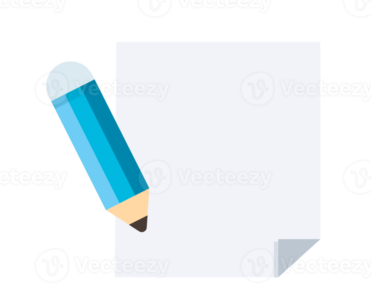 simple document icon. paper sheet and pencil png