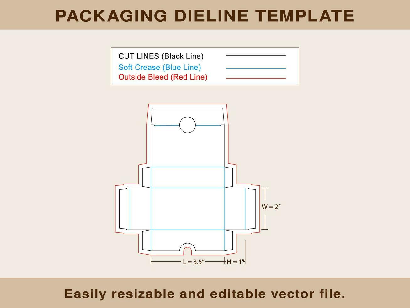 Shoe Cardboard Box Dieline Template, vector