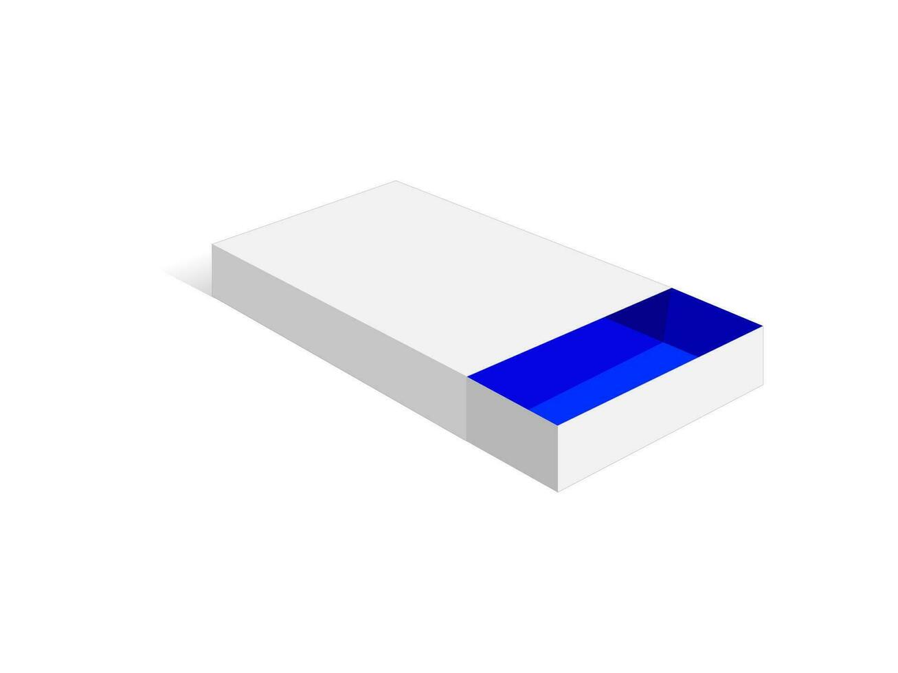 Match Box, Drawer box, sliding box, 3d box, vector