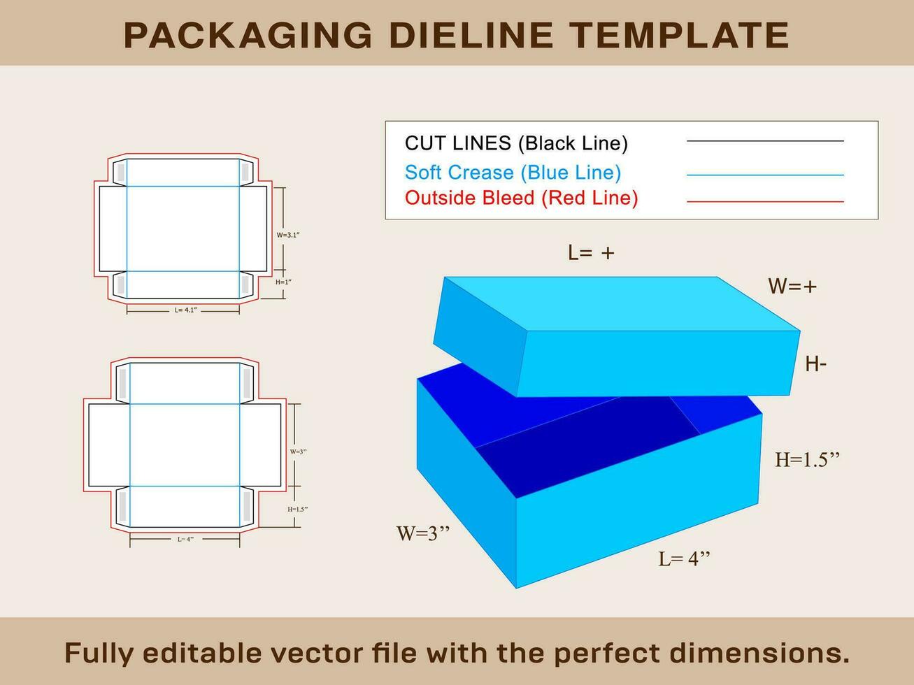 zapato caja, rectángulo caja, embalaje caja, dieline plantilla, vector archivo y 3d caja