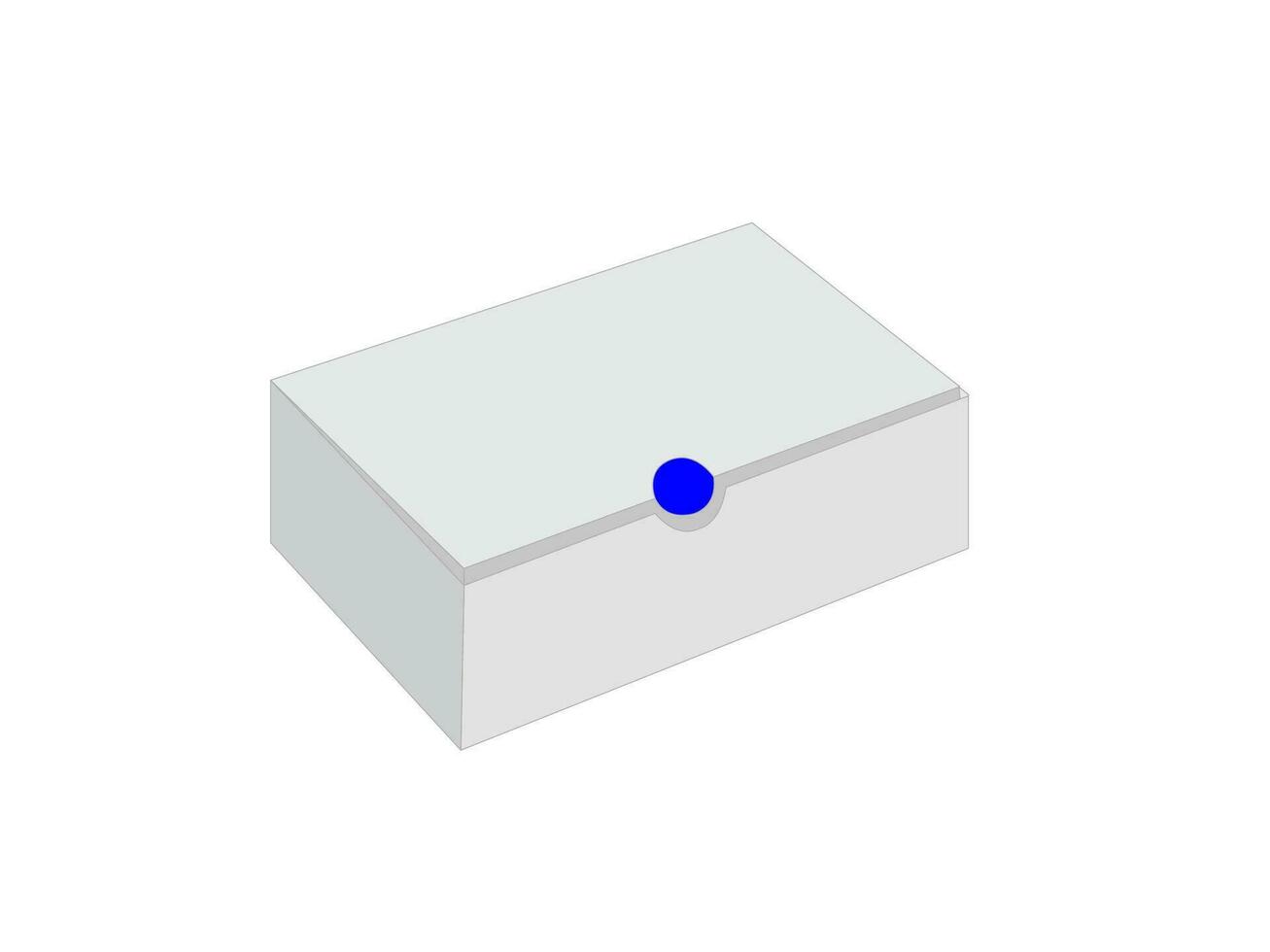 Shoe Cardboard Box Dieline Template, vector