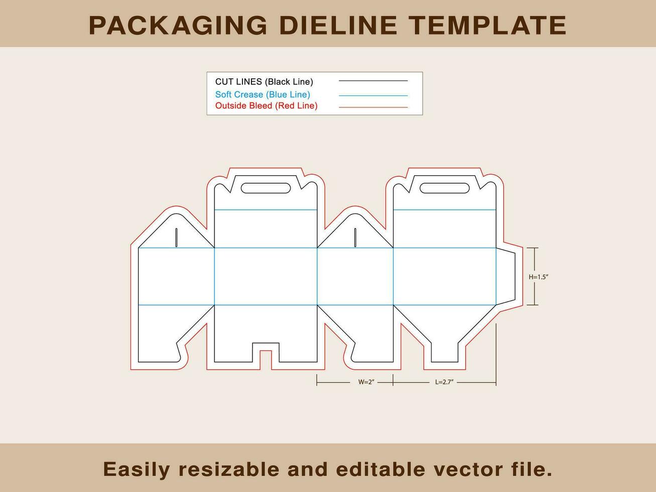 grande aguilón caja, regalo caja modelo vector