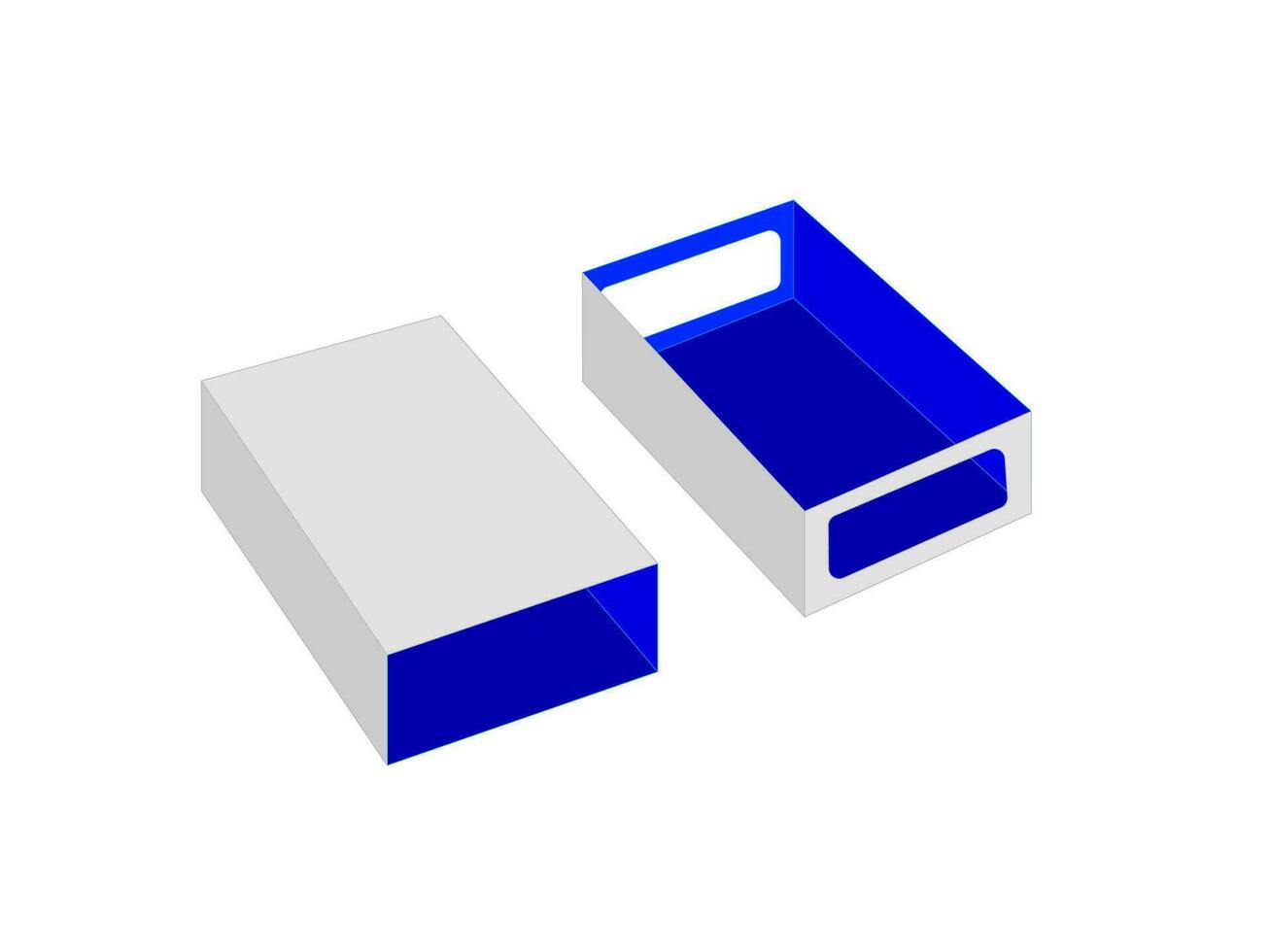 zapato caja, partido caja, 3d caja, vector archivo,