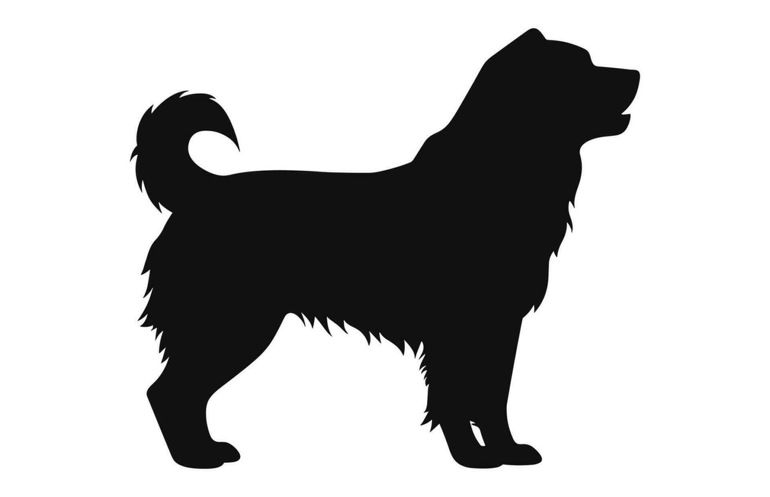 Alabai Dog Vector black Silhouette free