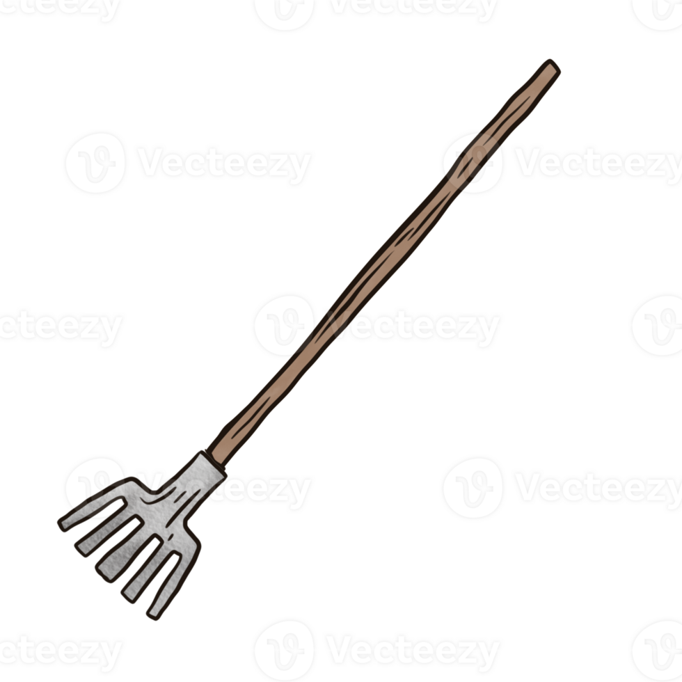 gardening pitchfork illustration png