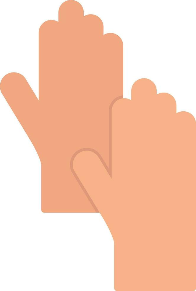 Cleaning Gloves Flat Icon vector