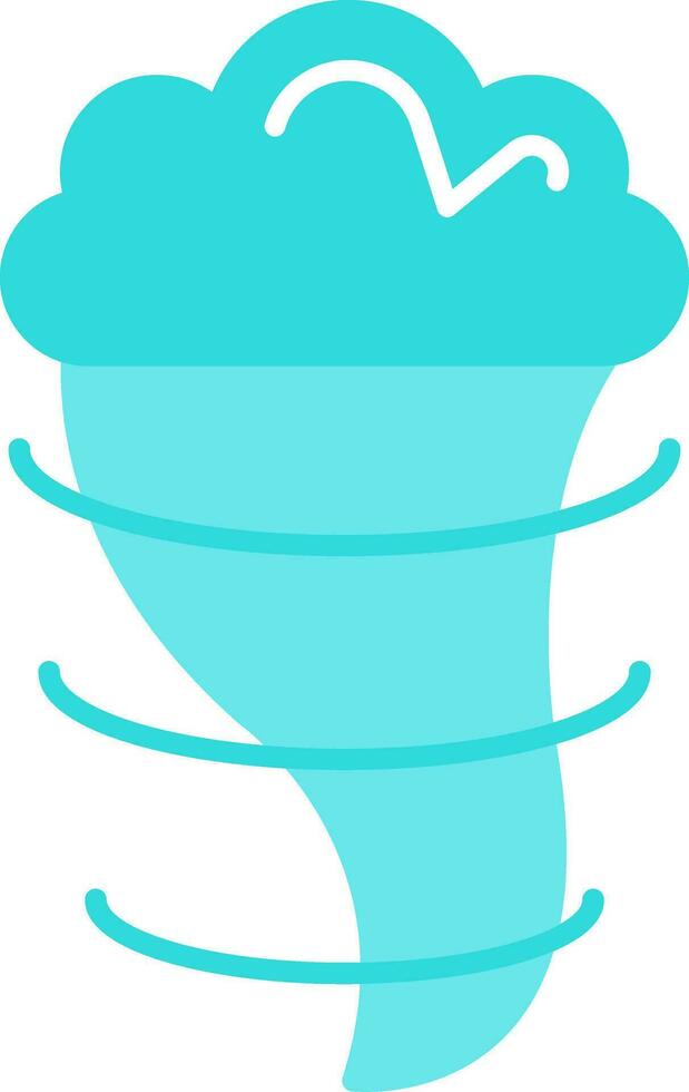 Windstorm Flat Icon vector