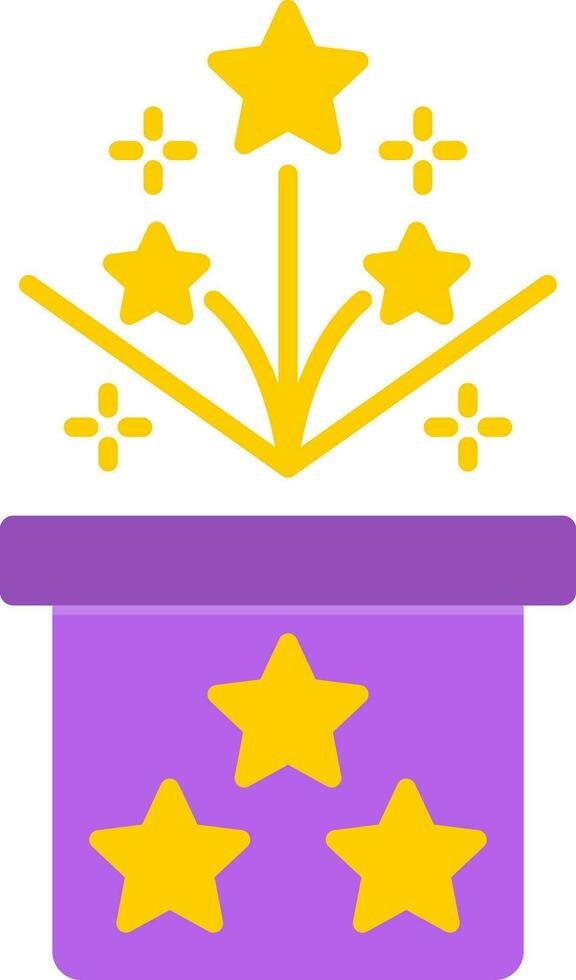 Magic Box Flat Icon vector