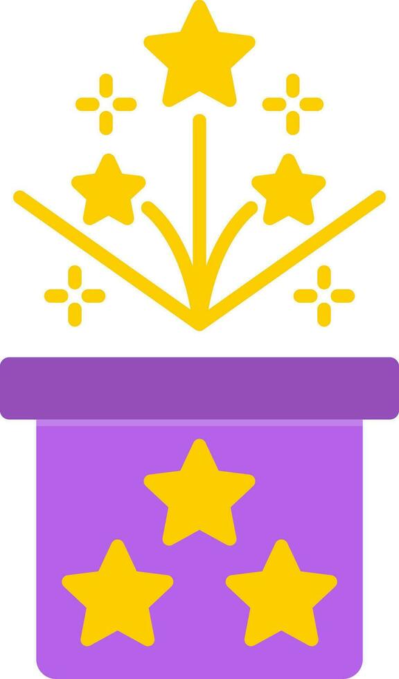 Magic Box Flat Icon vector