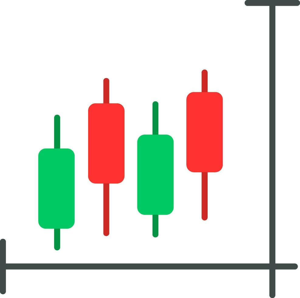 Stock Market Flat Icon vector