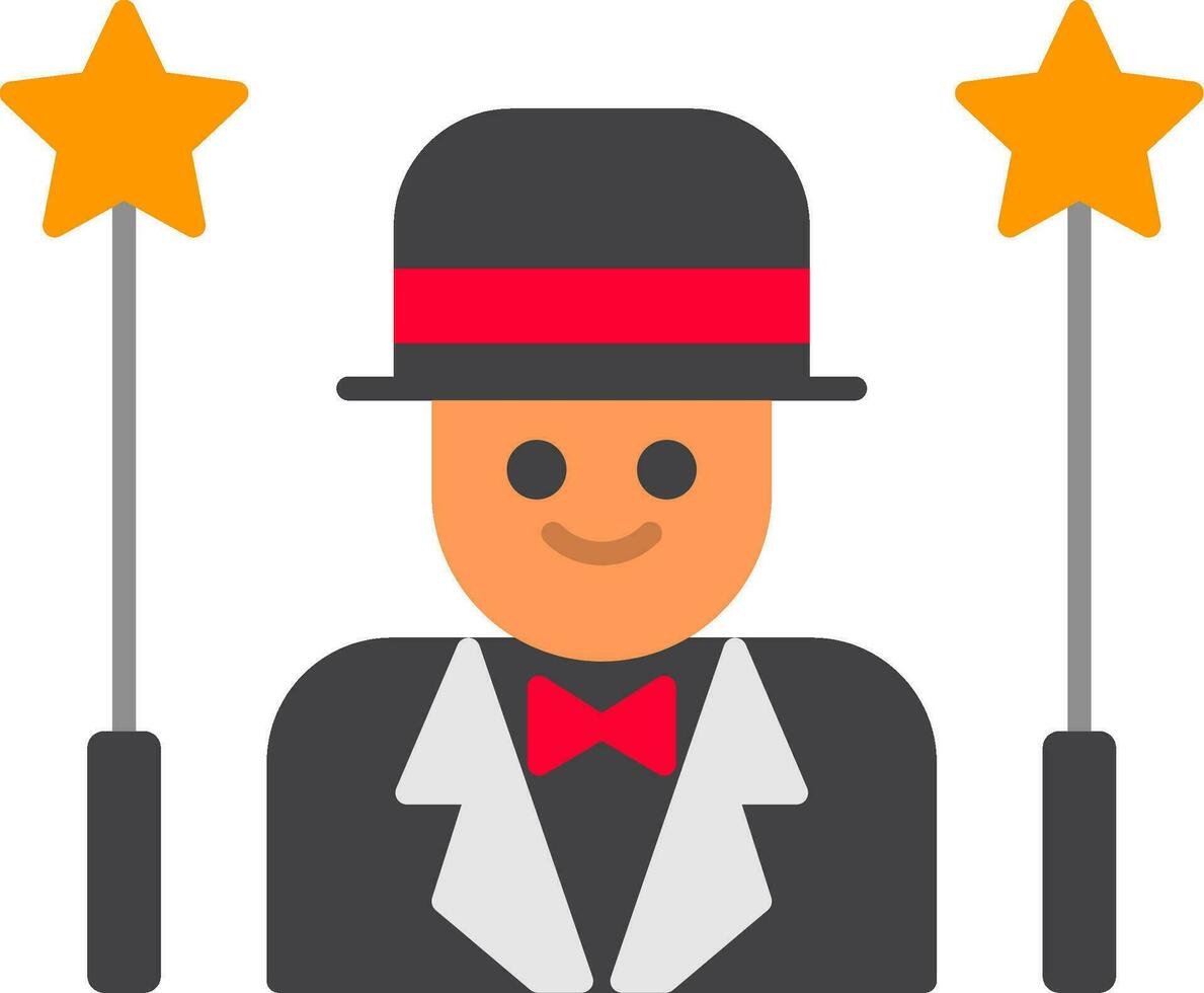 Magician Flat Icon vector