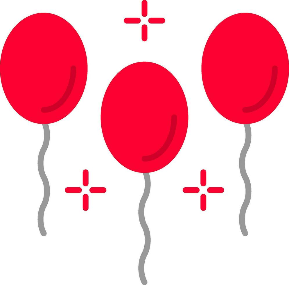 Balloons Flat Icon vector