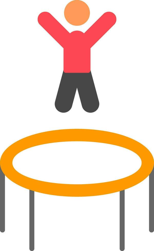 Trampoline Flat Icon vector