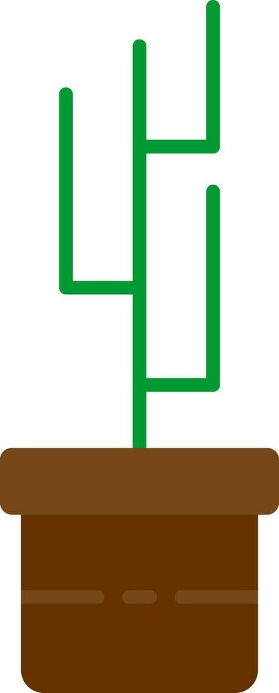 Pot Plant Flat Icon vector