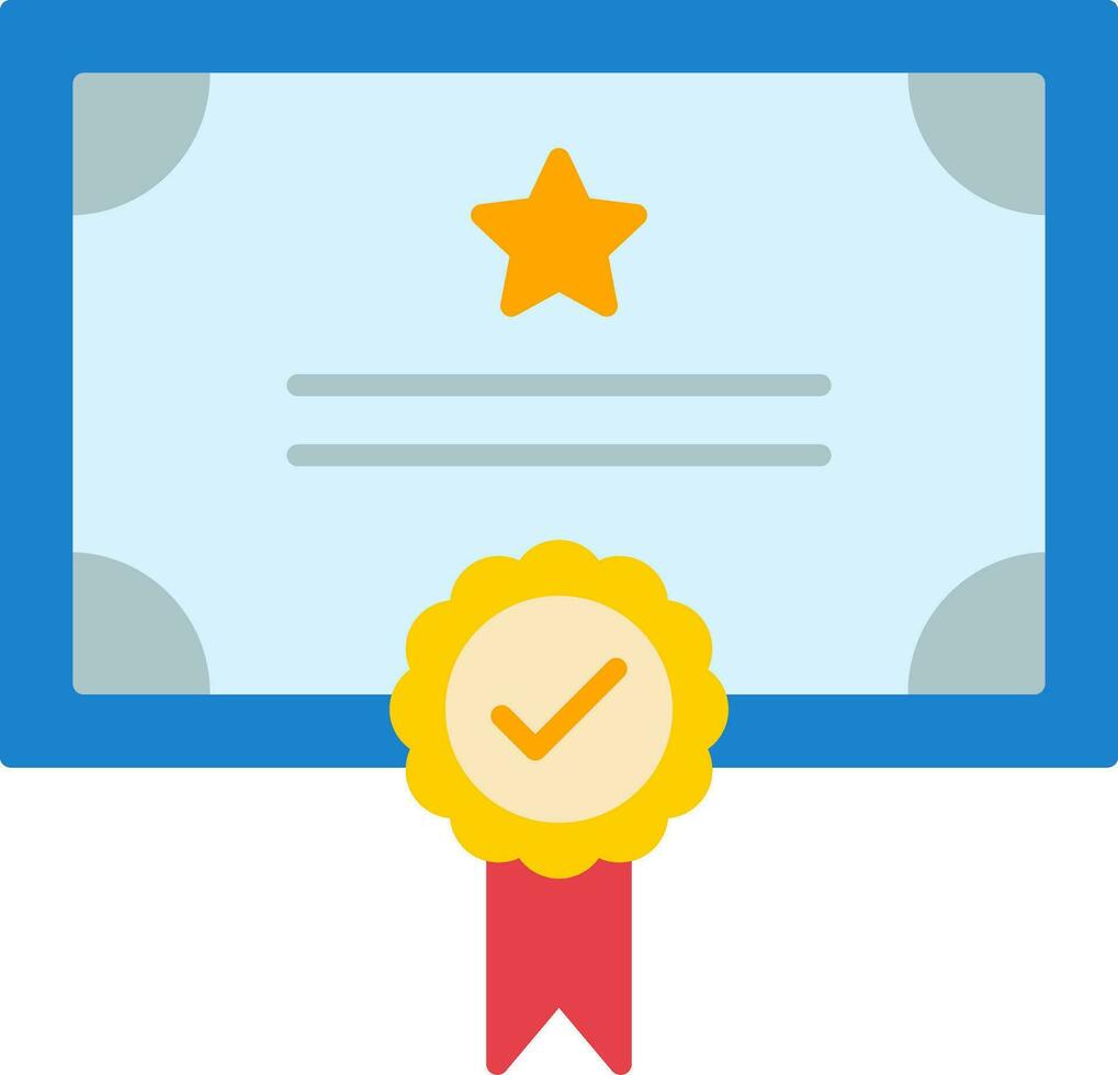 Qualify Flat Icon vector