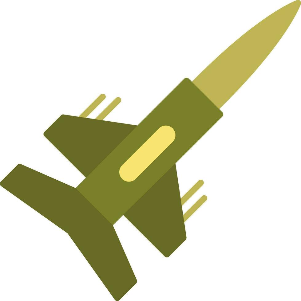 Fighter Flat Icon vector