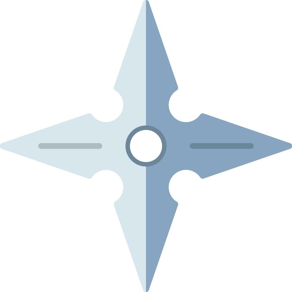 Shuriken Flat Icon vector
